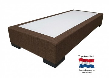 Losse boxspring elanza  geveerde boxspring   bruin kleur