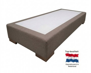 Losse boxspring elanza  geveerde boxspring   taupe kleur