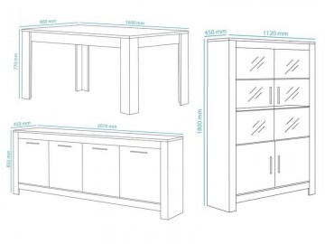 Mona woonakamer set 0