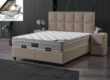 Opbergbed taupe 0