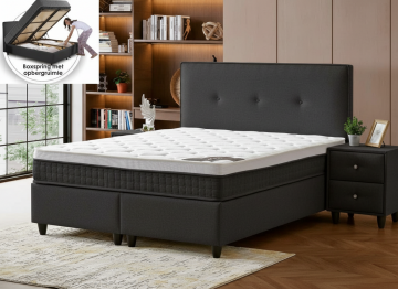 Opbergbedden plein antraciet