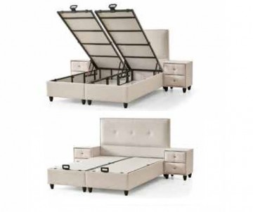 Opbergbedden plein open bakken