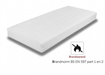 Pocket hotel plus brandvertragend matras  21 cm