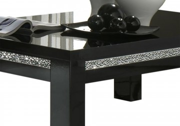 Salontafel forever chrome hoogglans zwart 2