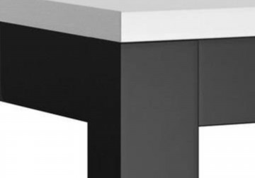 Salontafel forever hoogglans zwart wit vierkan 100x100 2