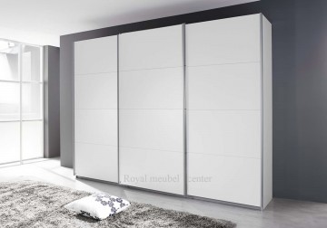 Schuifdeur kledingkast 3 deuren alpine wit 203 cm 1