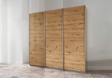 Schuifdeur kledingkast 3 deuren eiken artisan 203 cm 1