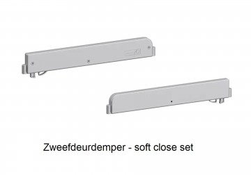 Schuifdeur kledingkast 3 deuren glas basalt grijs   spiegel 203 cm 3