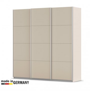 Schuifdeur kledingkast 3 deuren glas champagne spiegel 203 cm