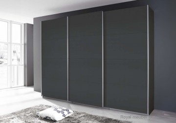 Schuifdeur kledingkast 3 deuren metalic grijs 203 cm 1