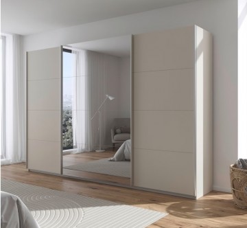 Schuifdeur kledingkast deuren glas champagne spiegel