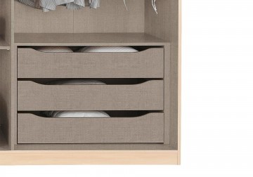 Schuifdeur kledingkast xl 3 deuren glas basalt grijs spiegel 4 1