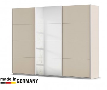 Schuifdeur kledingkast xl 3 deuren glas champagne spiegel 271