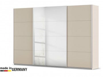 Schuifdeur kledingkast xl 3 deuren glas champagne spiegel 361