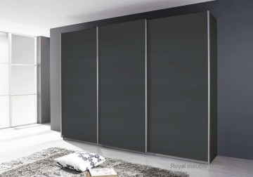 Schuifdeur kledingkast xl 3 deuren metalic grijs 1