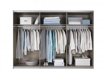 Schuifdeur kledingkast xl 3 deuren metalic grijs 2