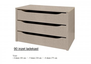 Schuifdeur kledingkast xl 3 deuren zijdegrijs 2