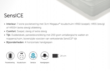 Sense ice cool touch   pocketvering matrassen info