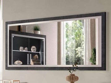 Spiegel silver hoogglans antraciet 2