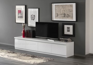 Tv meubel forever xl hoogglans wit 220 cm 1