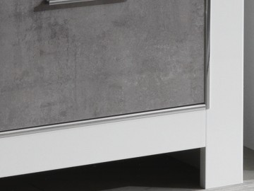 Tv meubel mona hoogglans marmer wit detail 1