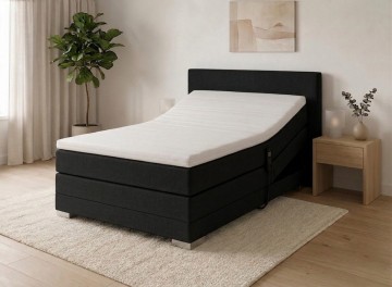 Twijfelaar elektrische boxspring kubic compleet set zwart