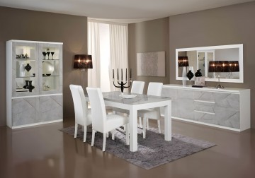 Woonkamer forever 1 hoogglans marmer grijs wit 1