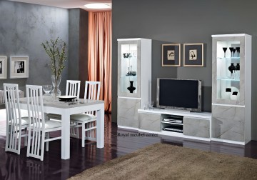 Woonkamer forever 1 hoogglans marmer grijs wit 3