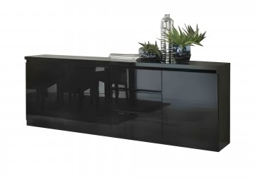 Woonkamer forever 1 hoogglans zwart 3