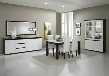 Woonkamer forever 1 hoogglans zwart wit   1