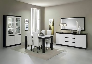 Woonkamer forever 1 hoogglans zwart wit   2