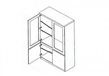 Woonkamer forever 1 hoogglans zwart wit   9