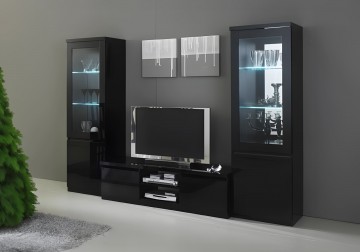 Woonkamer forever 2 hoogglans zwart 1