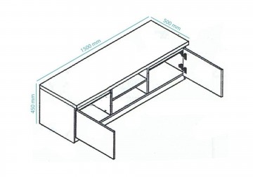 Woonkamer forever 2 hoogglans zwart wit 6