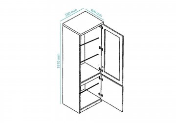 Woonkamer forever 2 hoogglans zwart wit 7