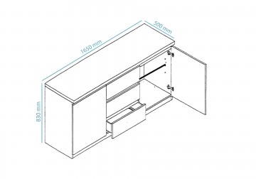 Woonkamer forever 4 hoogglans marmer grijs wit 3 0