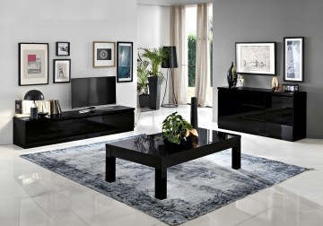 Woonkamer forever 4 hoogglans zwart 1