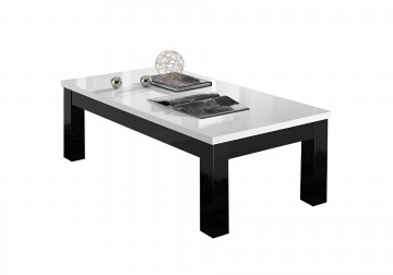 Woonkamer forever 4 hoogglans zwart wit 3