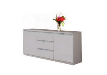 Woonkamer forever chrome 1 hoogglans wit 3