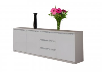 Woonkamer forever chrome 1 hoogglans wit 4