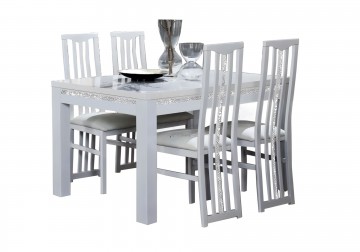 Woonkamer forever chrome 1 hoogglans wit 6