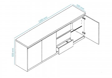 Woonkamer forever chrome 1 hoogglans wit 9