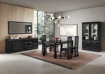 Woonkamer forever chrome 1 hoogglans zwart 1