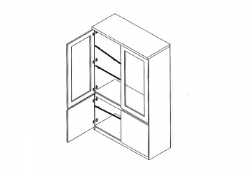 Woonkamer forever chrome 1 hoogglans zwart 11