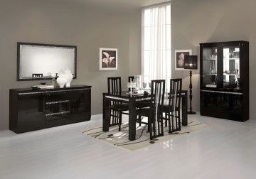 Woonkamer forever chrome 1 hoogglans zwart 2