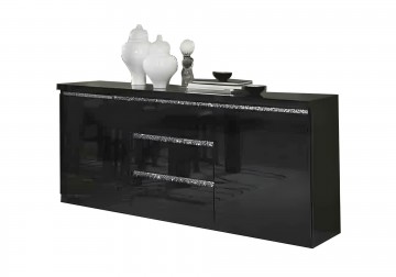 Woonkamer forever chrome 1 hoogglans zwart 3