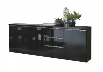 Woonkamer forever chrome 1 hoogglans zwart 4