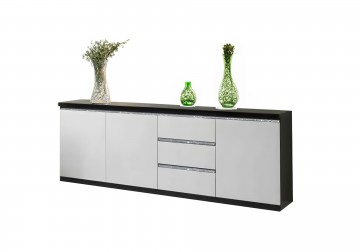 Woonkamer forever chrome 1 hoogglans zwart wit 3