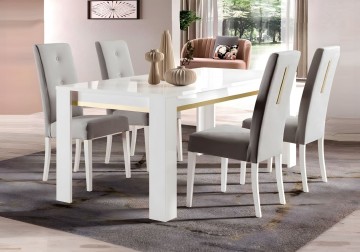 Woonkamer gold set 1 hoogglans wit 2