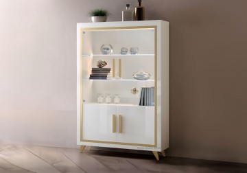 Woonkamer gold set 1 hoogglans wit 6